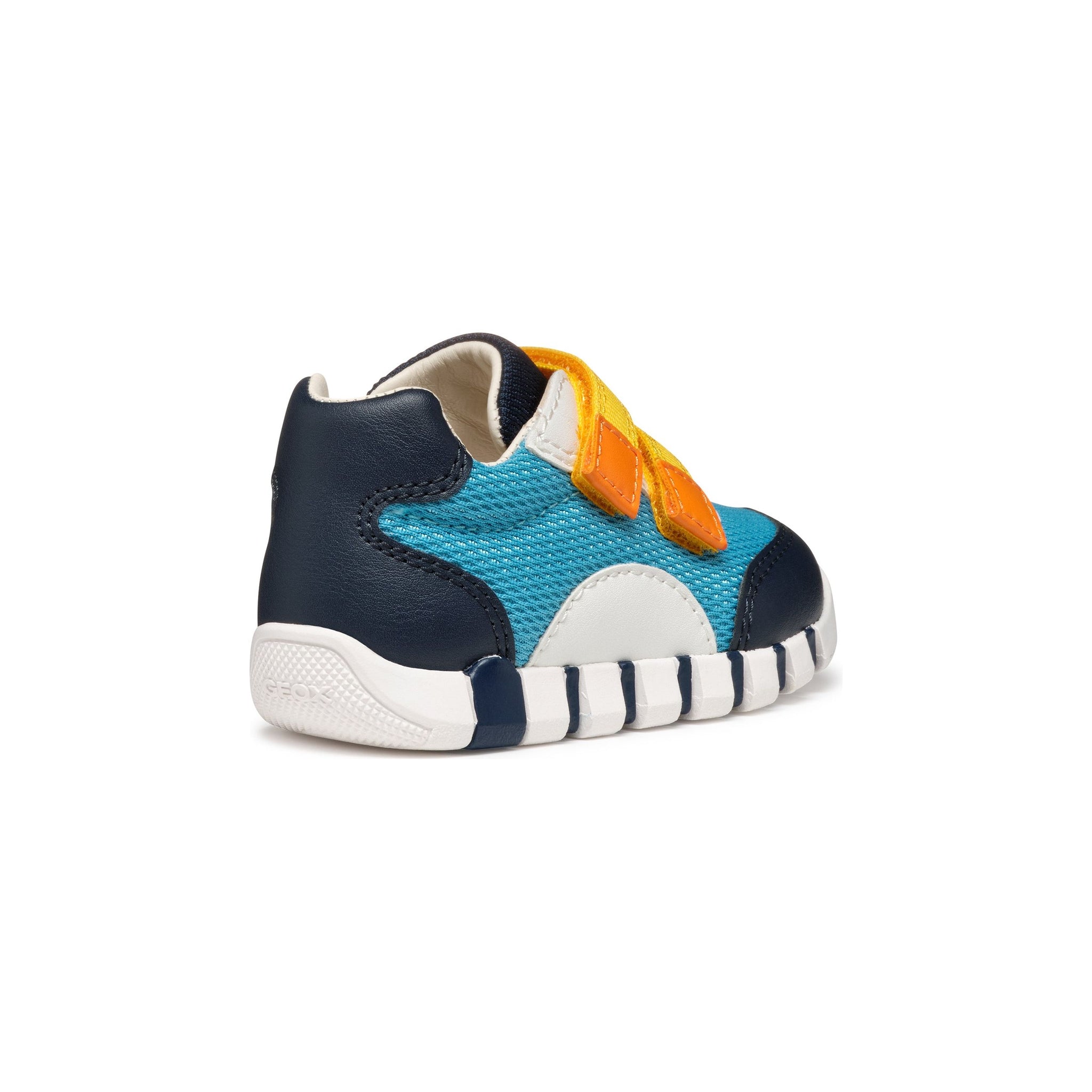 Geox Iupidoo - Kids Velcro Shoe in Navy/Blue/Yellow | GEOX Shoes | Wisemans | Bantry | Shoe Shop | Munster | Ireland
