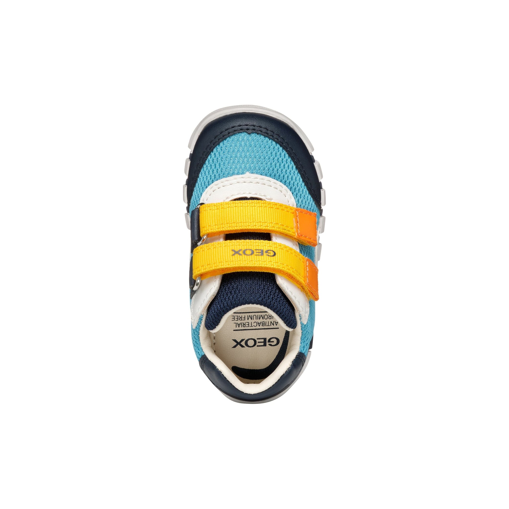 Geox Iupidoo - Kids Velcro Shoe in Navy/Blue/Yellow | GEOX Shoes | Wisemans | Bantry | Shoe Shop | Munster | Ireland