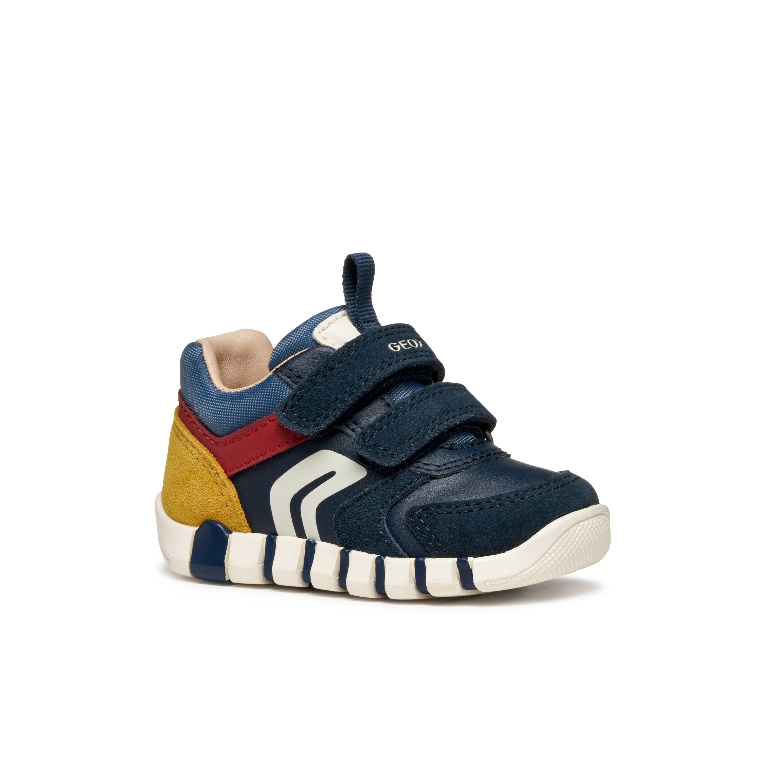 Geox Iupido(B3555D) - Kids Velcro Boot in Navy/Red| GEOX Shoes | Wisemans | Bantry | Shoe Shop | Munster | Ireland