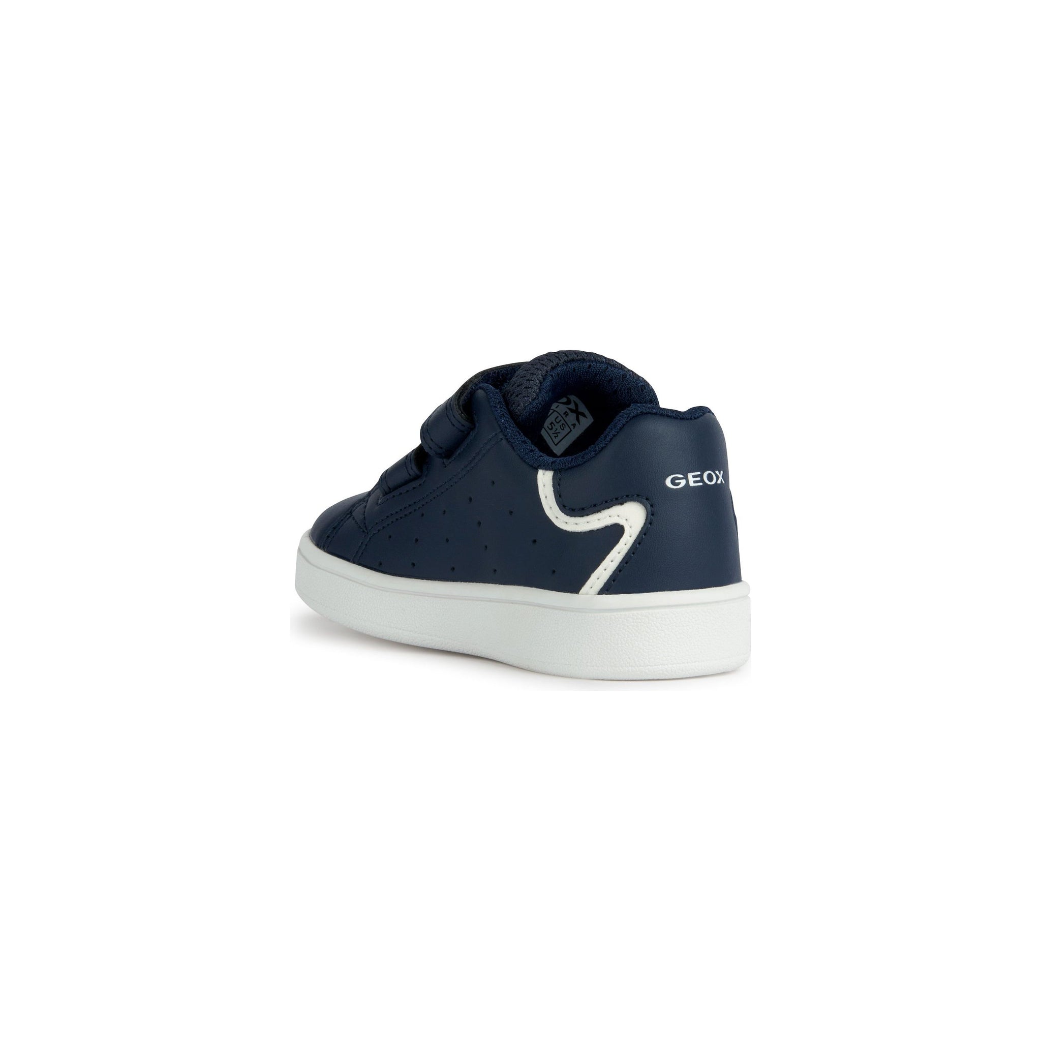 Geox Eclyper - Boys Velcro Trainer in Navy Leather