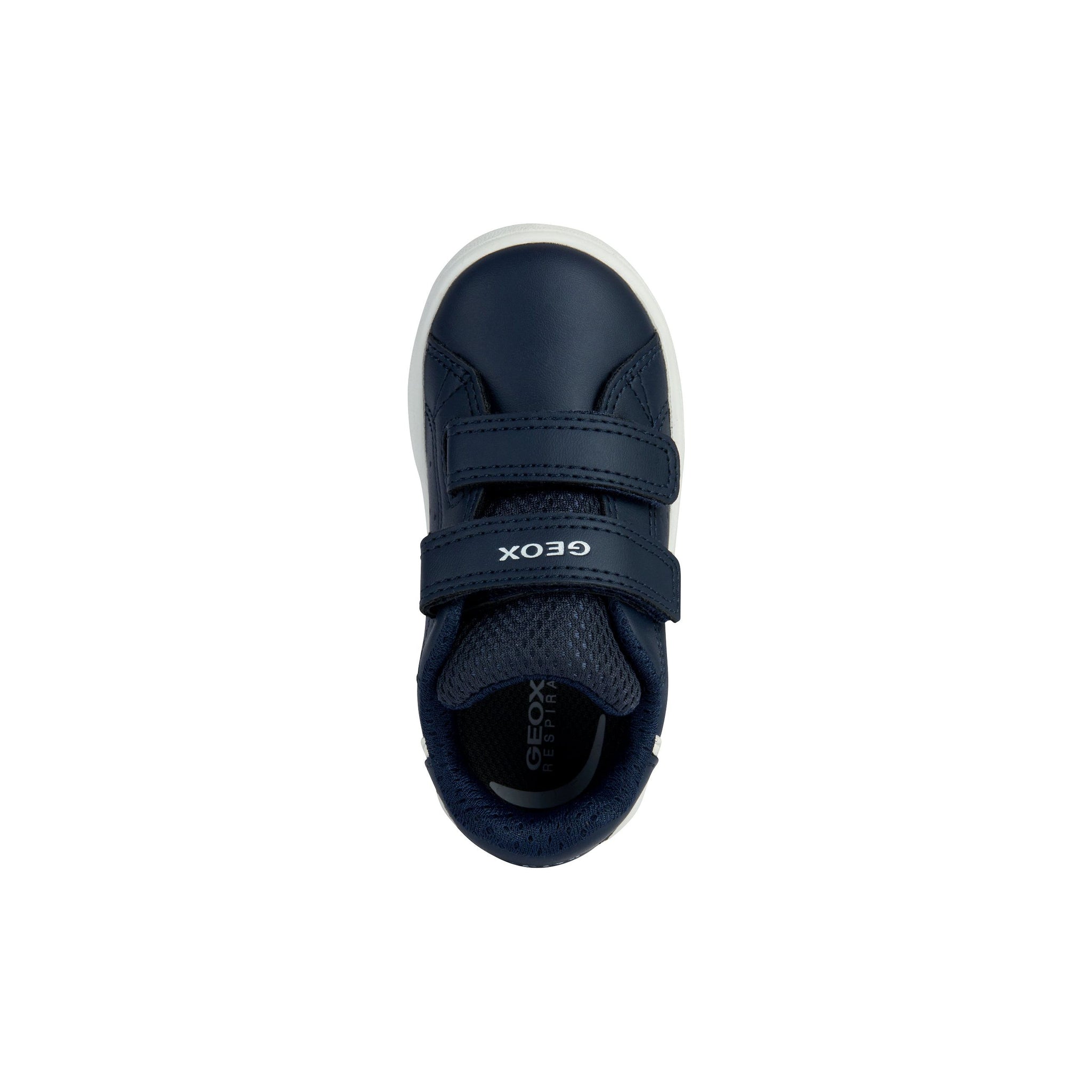 Geox Eclyper - Boys Velcro Trainer in Navy Leather