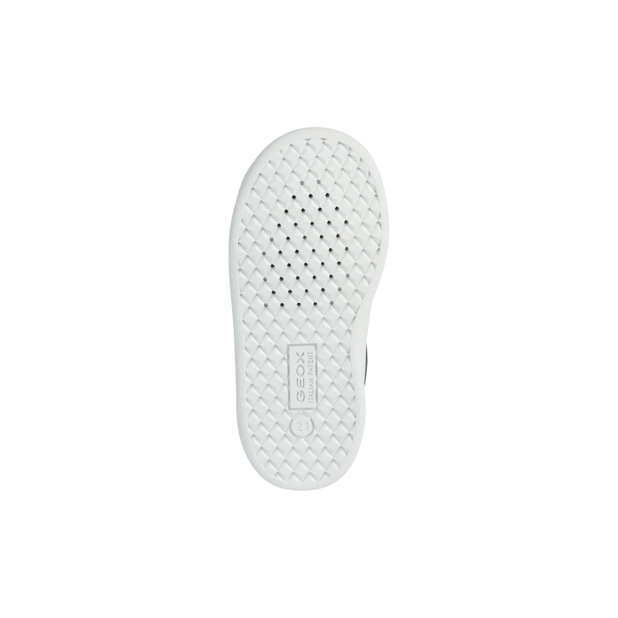 Geox Eclyper - Boys Velcro Trainer in Navy Leather