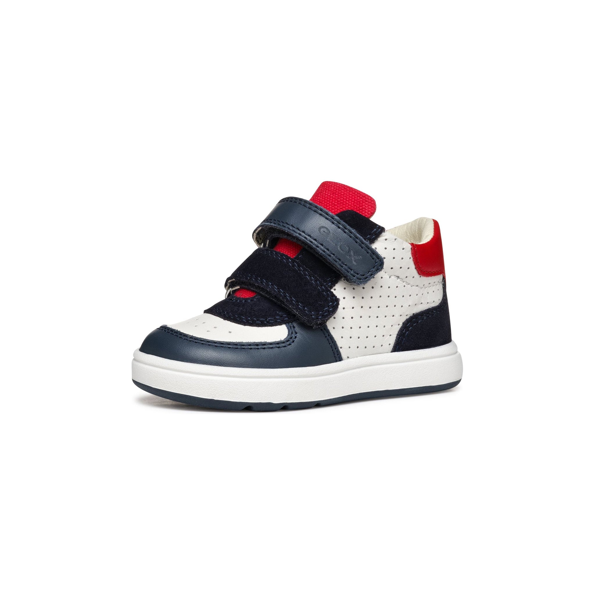 GEOX Biglia (B554DA) - Kids Velcro Boot in White/Navy/Red | GEOX Shoes | Wisemans | Bantry | Shoe Shop | Munster | Ireland