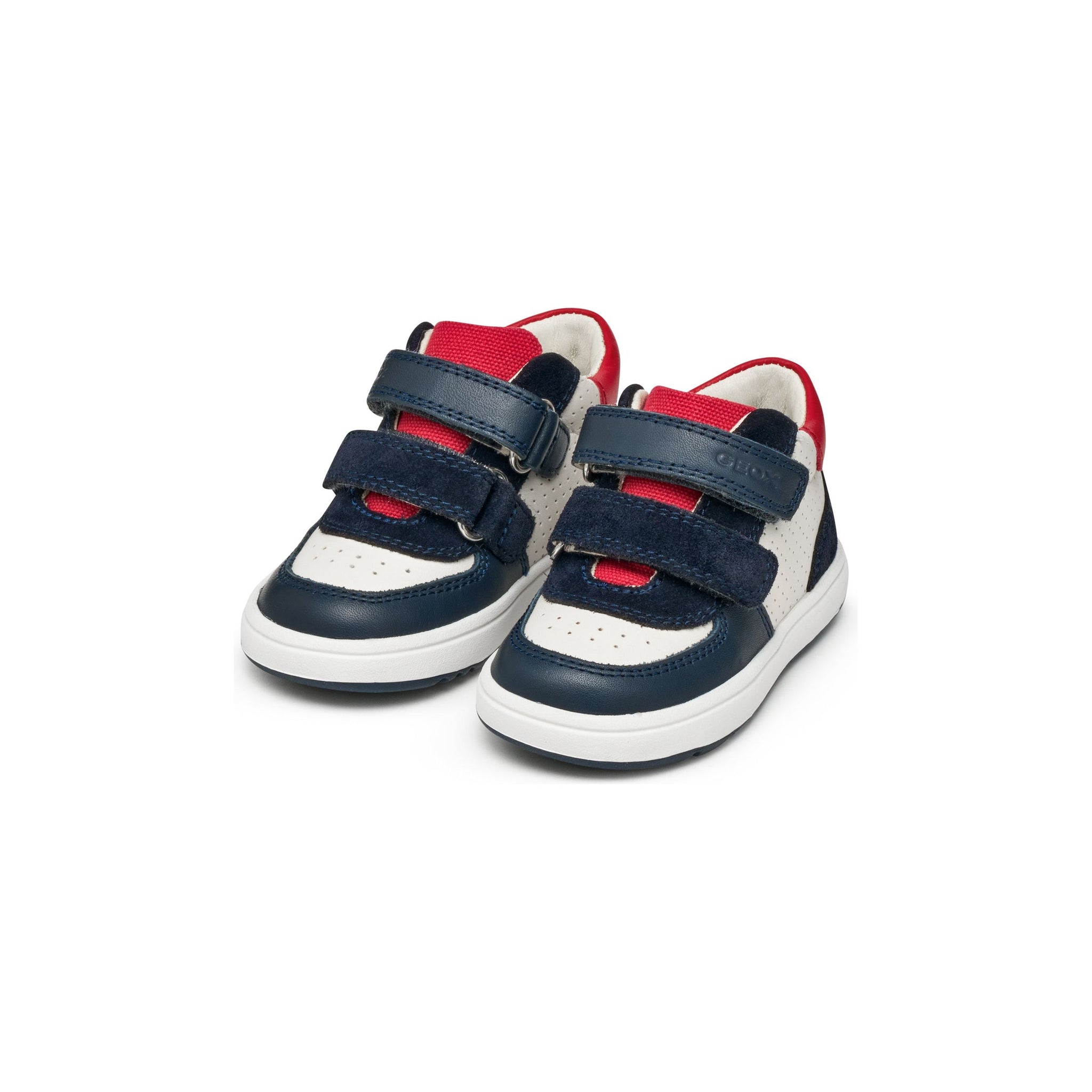 GEOX Biglia (B554DA) - Kids Velcro Boot in White/Navy/Red | GEOX Shoes | Wisemans | Bantry | Shoe Shop | Munster | Ireland