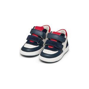 GEOX Biglia (B554DA) - Kids Velcro Boot in White/Navy/Red | GEOX Shoes | Wisemans | Bantry | Shoe Shop | Munster | Ireland