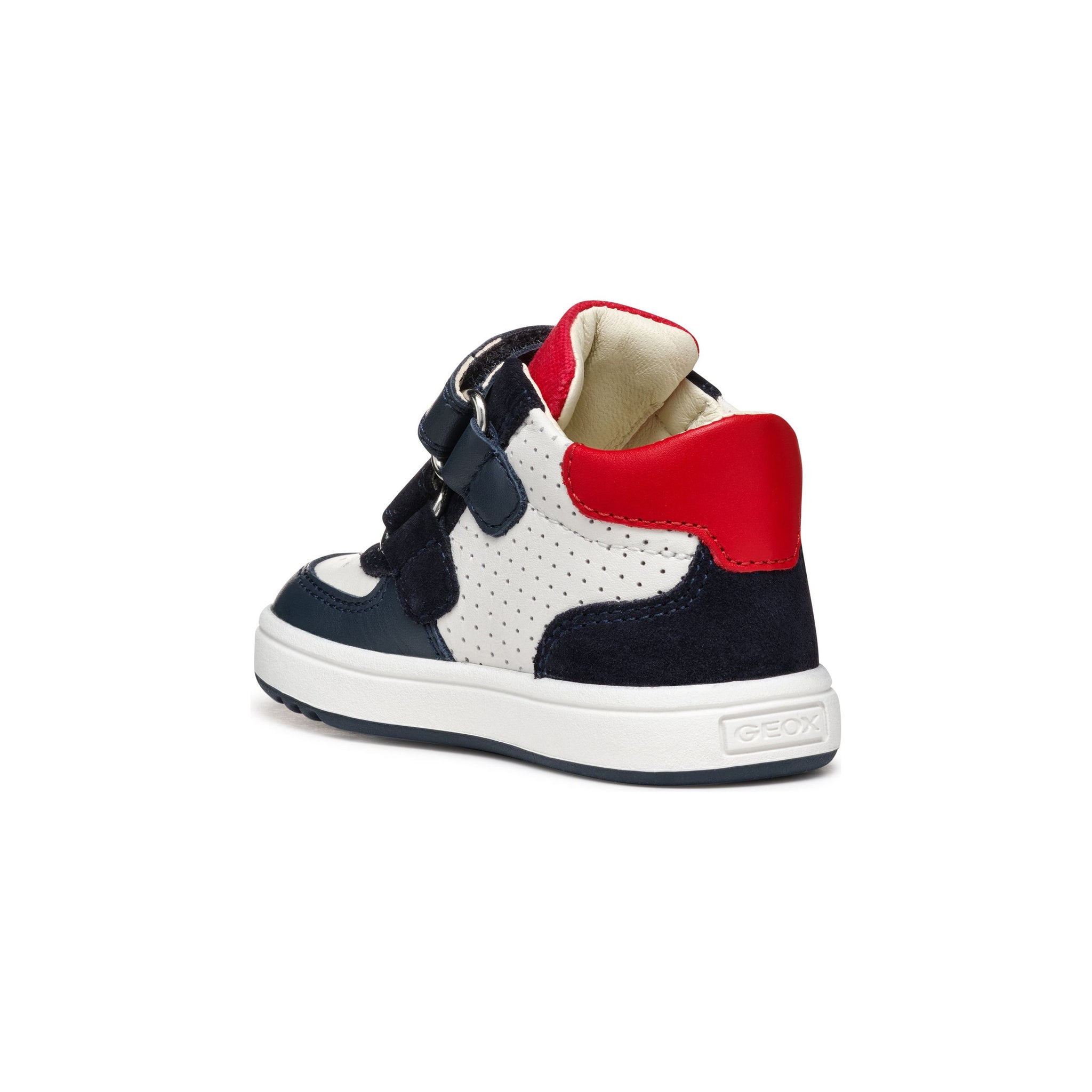GEOX Biglia (B554DA) - Kids Velcro Boot in White/Navy/Red | GEOX Shoes | Wisemans | Bantry | Shoe Shop | Munster | Ireland