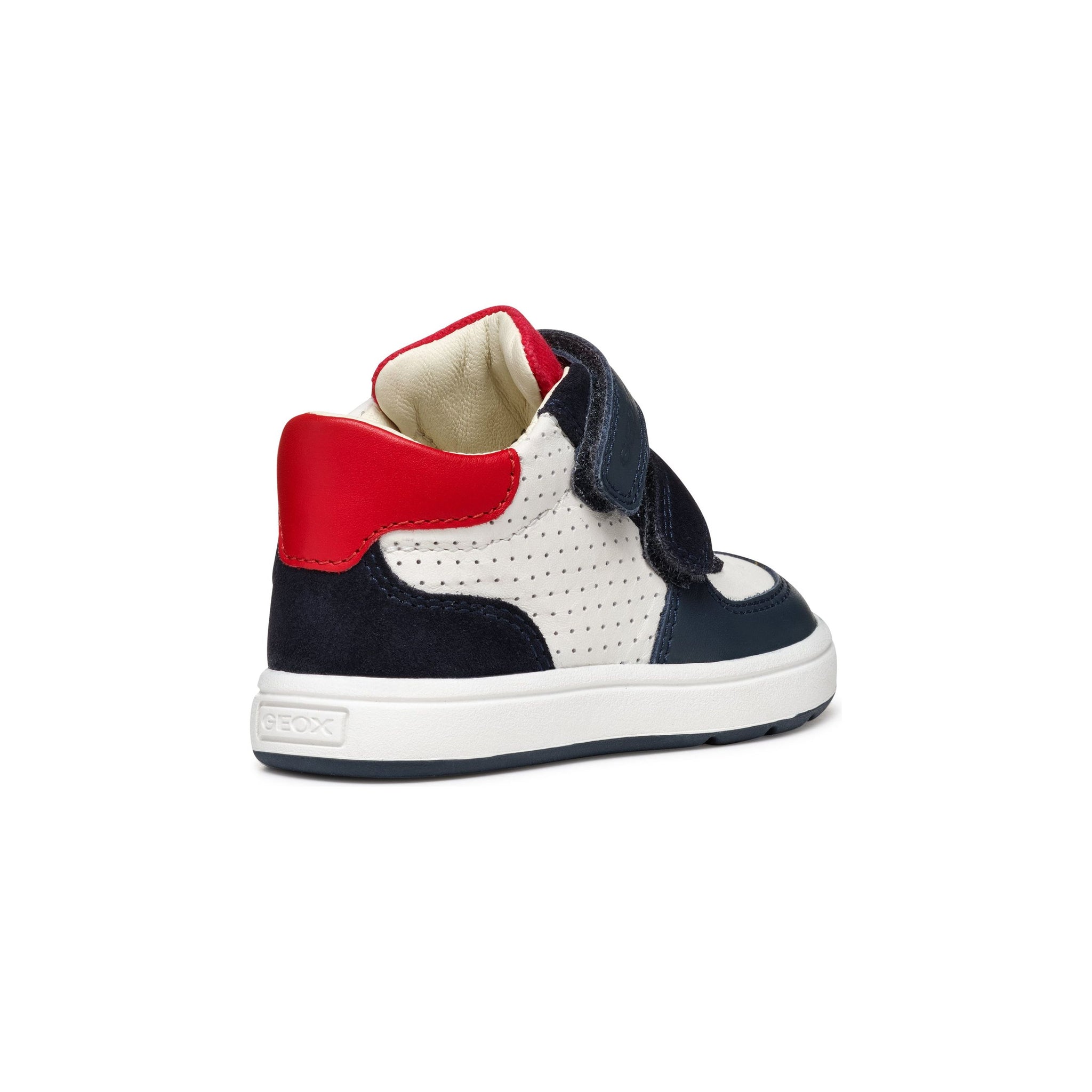 GEOX Biglia (B554DA) - Kids Velcro Boot in White/Navy/Red | GEOX Shoes | Wisemans | Bantry | Shoe Shop | Munster | Ireland