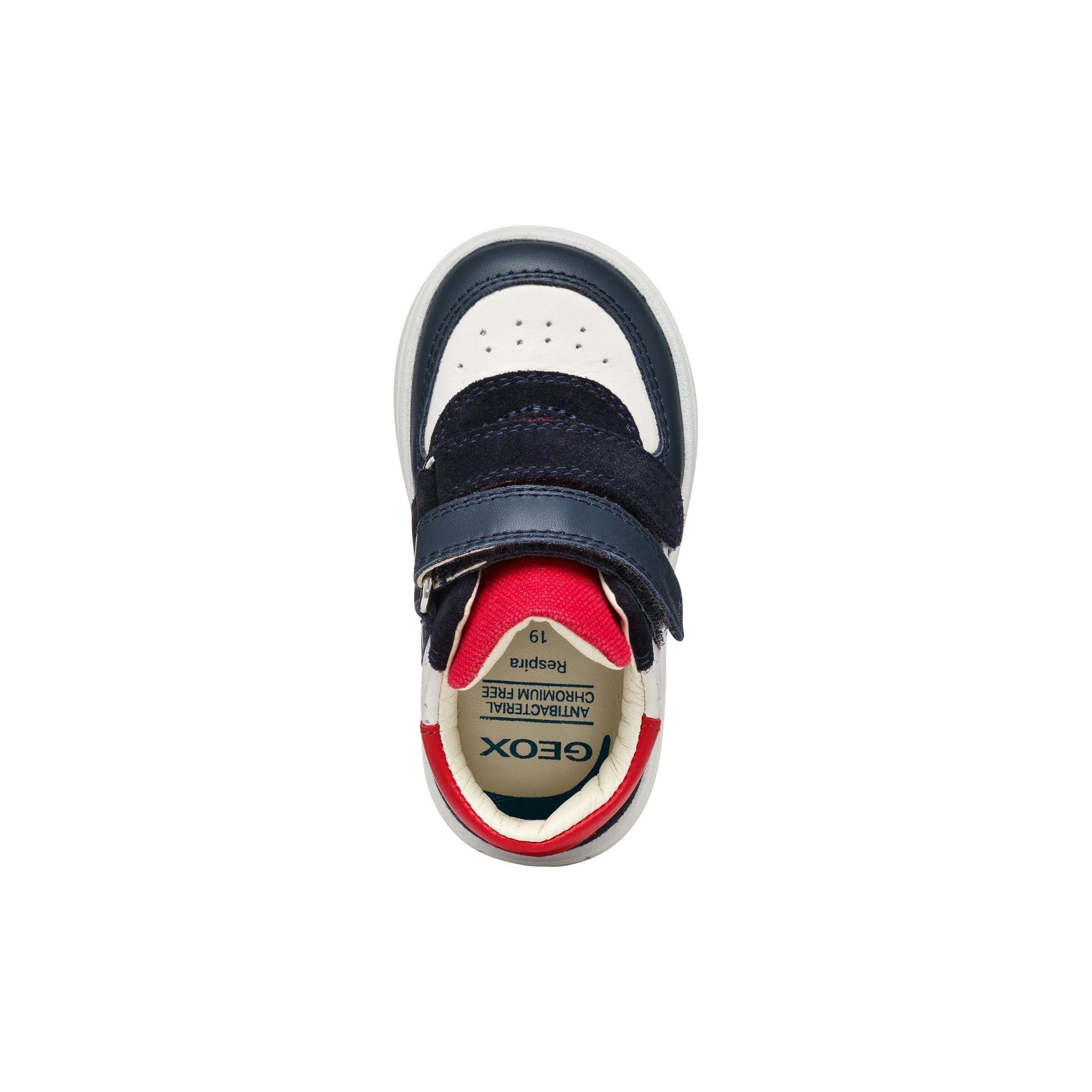 GEOX Biglia (B554DA) - Kids Velcro Boot in White/Navy/Red | GEOX Shoes | Wisemans | Bantry | Shoe Shop | Munster | Ireland