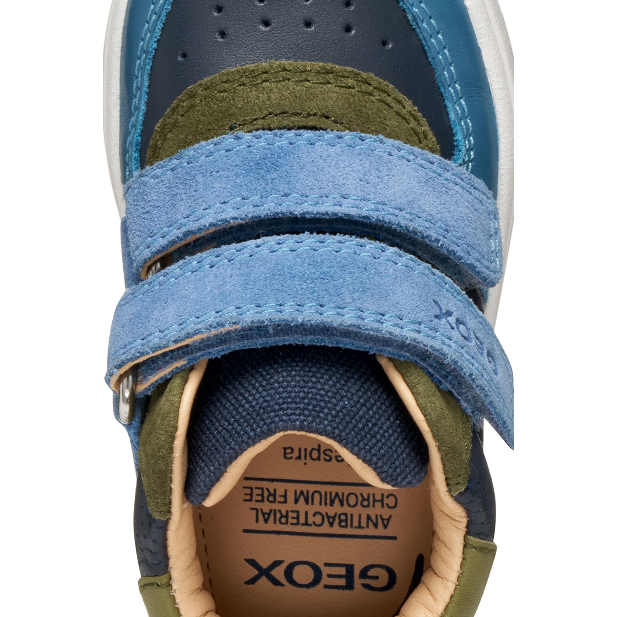 Geox Biglia(B554DA) - Kids Velcro Boot in Blue/Green | GEOX Shoes | Kids Shoes | Wisemans | Bantry | Shoe Shop | Munster.