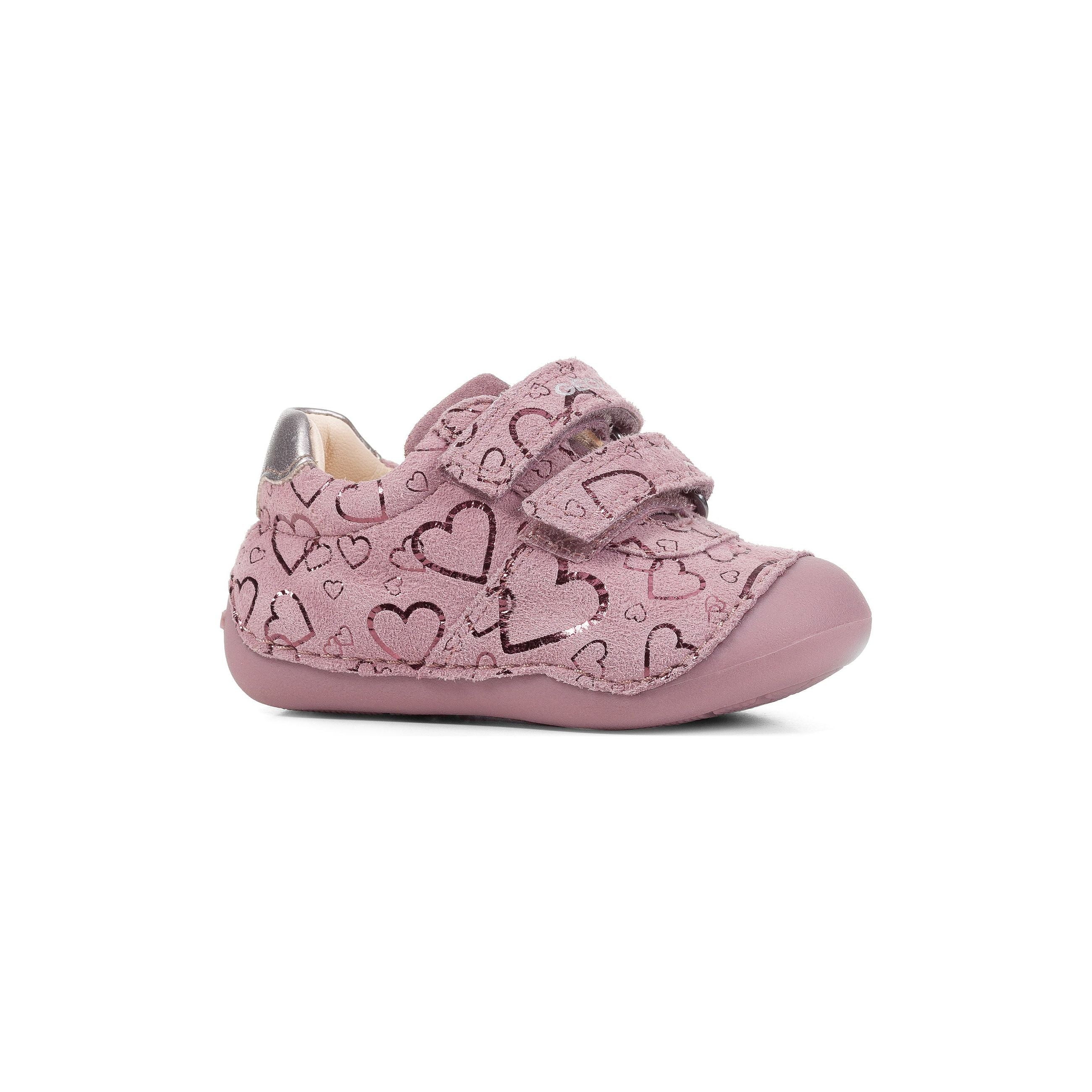 Geox Tutim(B9440B) - Boys Velcro Pre-Walker in Pink | Geox Shoes | Childrens Shoe Fitting | Wisemans | Bantry | West Cork | Ireland
