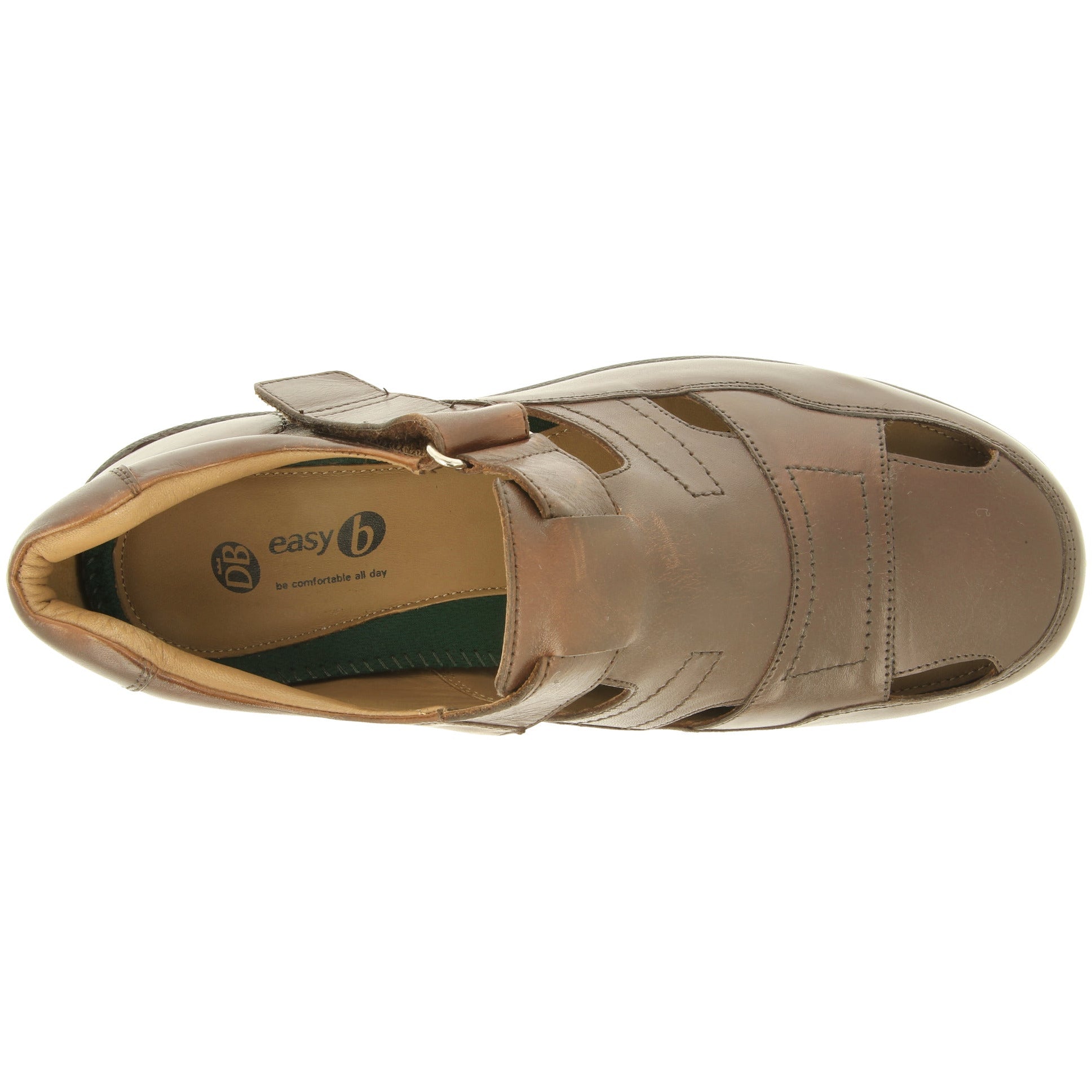 Easy B Barney 2V - Men's Wide Fit Closed Toe Sandal in Brown. Easy B Shoes | Wide Fit Shoes | Personal Shoe Fitting Service | Wisemans | Bantry | West Cork | Munster | Ireland