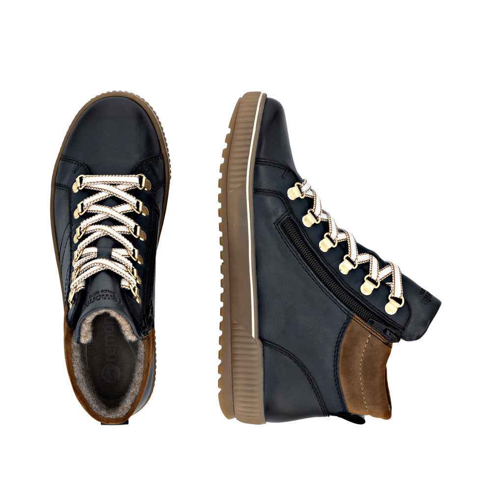 Remonte D0781 - Ladies Ankle Boot in Navy | Remonte | Wisemans | Bantry | Shoe Shop | West Cork | Munster