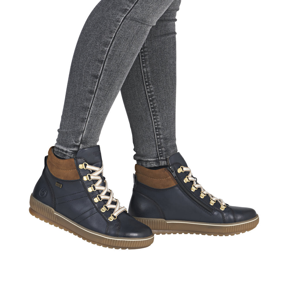 Remonte D0781 - Ladies Ankle Boot in Navy | Remonte | Wisemans | Bantry | Shoe Shop | West Cork | Munster