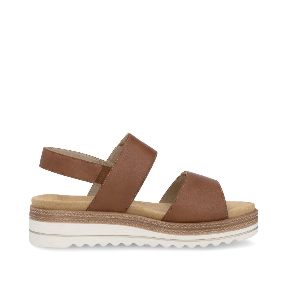 Remonte D0Q59 - Ladies Velcro Sandal in Tan | &nbsp;Rieker Shoes | Wisemans | Bantry | Shoe Shop | West Cork | Munster