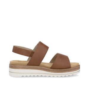 Remonte D0Q59 - Ladies Velcro Sandal in Tan | &nbsp;Rieker Shoes | Wisemans | Bantry | Shoe Shop | West Cork | Munster