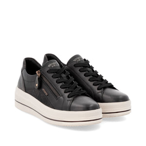 Remonte D1C01- Ladies Lace with Zip Trainer in Black Multi | Remonte Shoes | Wisemans | Bantry | Shoe Shop | West Cork | Munster