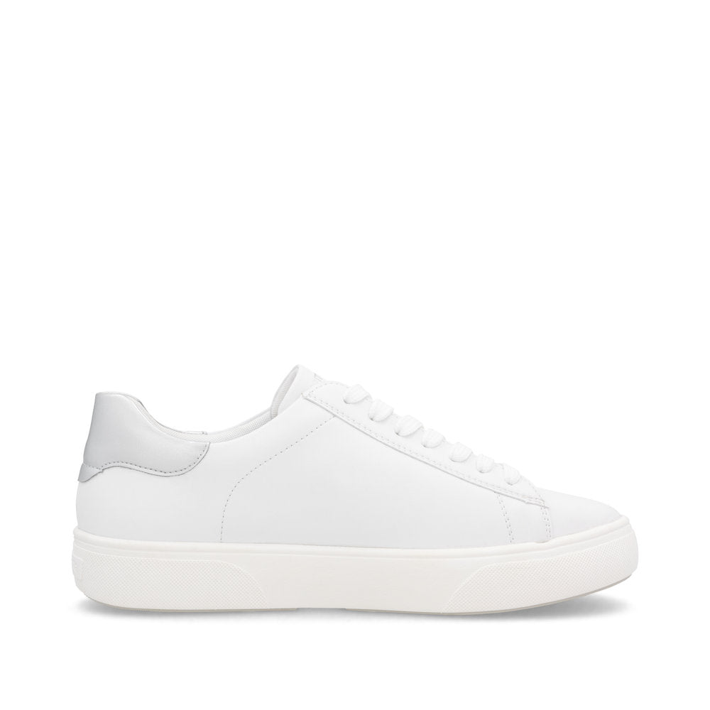 Remonte D2j00 -Ladies Lace Trainer in White/Silver | Remonte Shoes | Wisemans | Bantry | Shoe Shop | West Cork | Munster