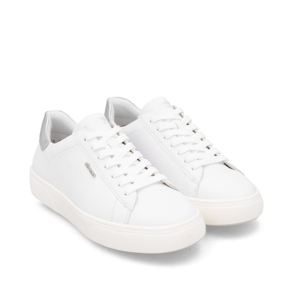 Remonte D2j00 -Ladies Lace Trainer in White/Silver | Remonte Shoes | Wisemans | Bantry | Shoe Shop | West Cork | Munster