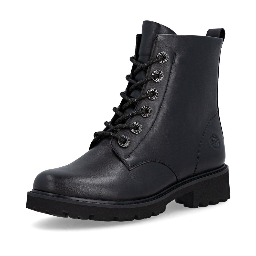Remonte D8653 - Ladies Ankle Boot in Black | Remonte Shoes | Wisemans | Bantry | Shoe Shop | West Cork | Munster