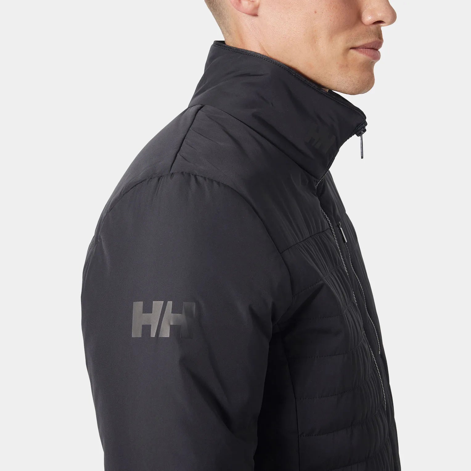 Helly Hansen Crew Insulated Sailing Jacket 2.0 - Mens Waterproof Jacket Ebony