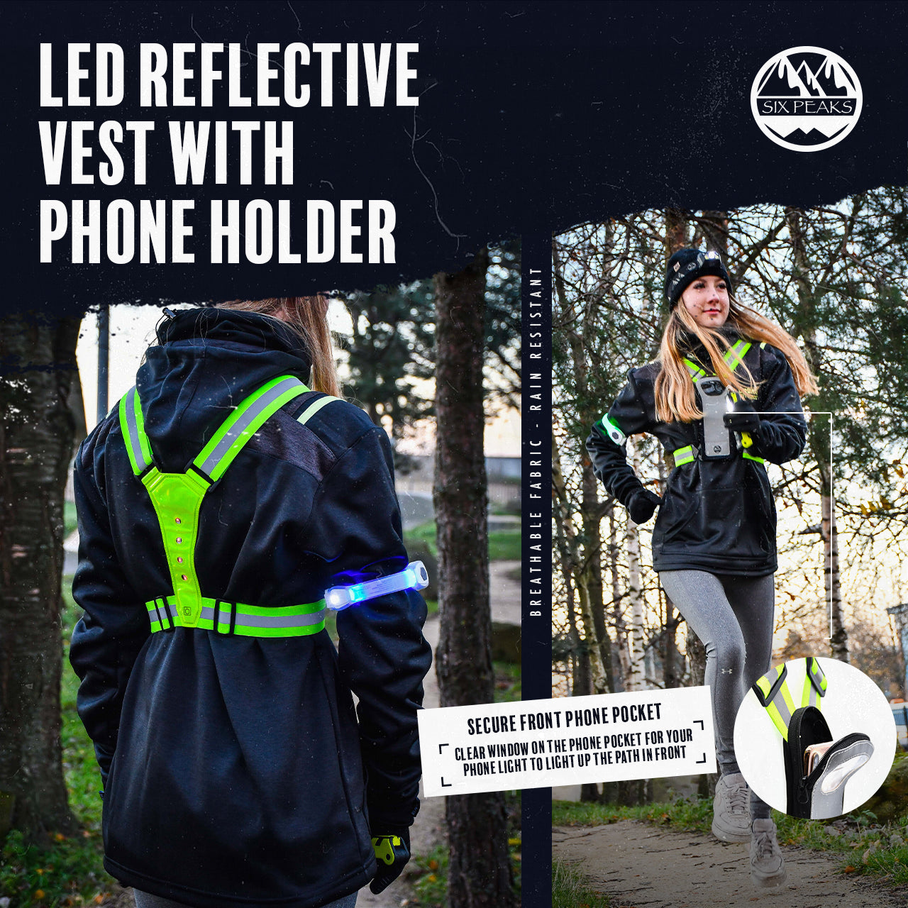 Six Peaks LED Reflective Vest