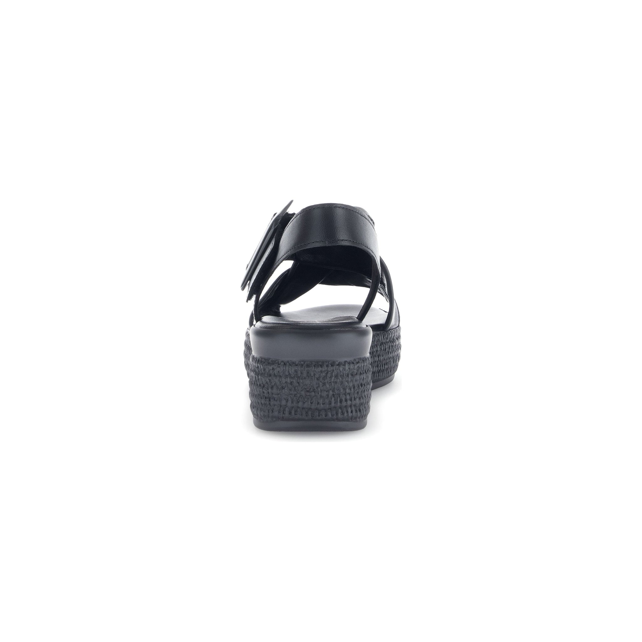 Gabor Gavotte (64.572.27) - Ladies Wedge Sandals in Black | Gabor Shoes | Wisemans | Bantry | Shoe Shop | West Cork | Munster