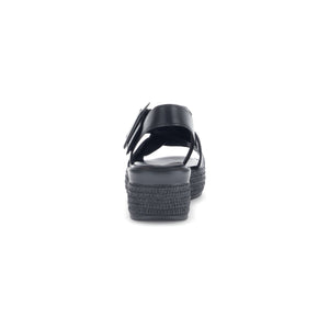 Gabor Gavotte (64.572.27) - Ladies Wedge Sandals in Black | Gabor Shoes | Wisemans | Bantry | Shoe Shop | West Cork | Munster