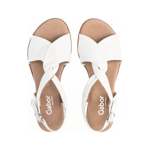 Gabor Rich (62.751.50) - Ladies Sandal in White | Gabor Shoes | Wisemans | Bantry | Shoe Shop | West Cork | Munster