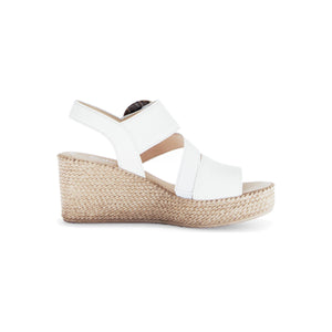 Gabor Drama (64.770.20)-Ladies Wedge Sandal in White |Gabor Shoes | Wisemans | Bantry | Shoe Shop | West Cork | Munster