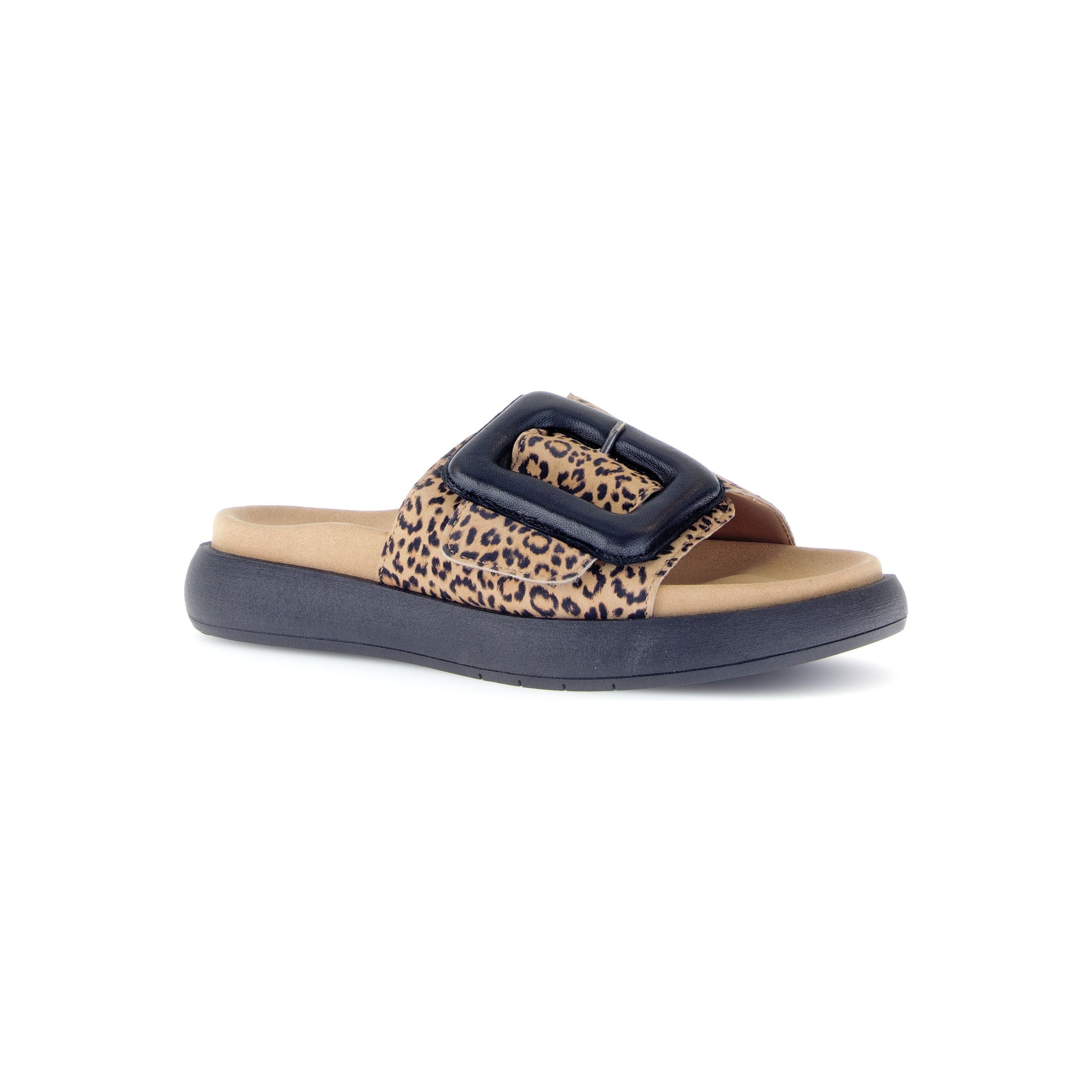 Gabor Adios (63.752.32)- Ladies Mule in Black Leopard Print | Gabor Shoes | Wisemans | Bantry | Shoe Shop | West Cork | Munster