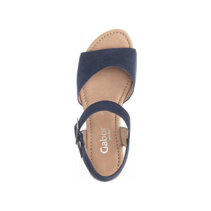Gabor Nieve (62.042.66)- Ladies Wedge Sandal in Navy | Gabor Shoes | Wisemans | Bantry | Shoe Shop | West Cork | Munster