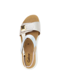 Gabor Gifted (64.582.62)- Ladies Sandal in Multi Metallic | Gabor Shoes | Wisemans | Bantry | Shoe Shop | West Cork | Munster | Ireland