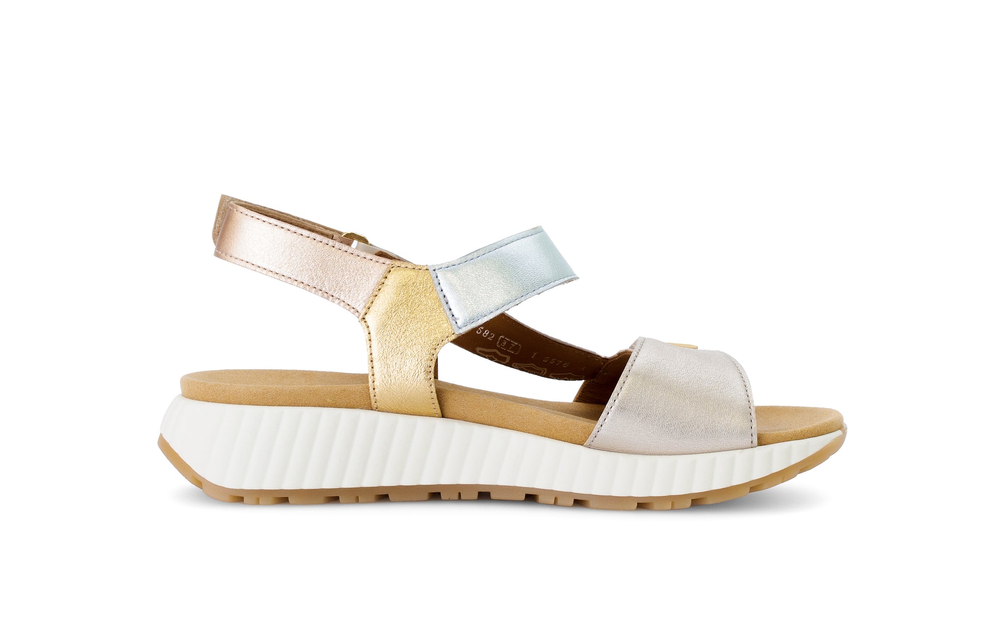 Gabor Gifted (64.582.62)- Ladies Sandal in Multi Metallic | Gabor Shoes | Wisemans | Bantry | Shoe Shop | West Cork | Munster | Ireland
