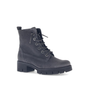 Gabor Baccara (71.711.39) - Ladies Lace Boot in Dark Grey Suede | Gabor Shoes | Wisemans | Bantry | Shoe Shop | Munster | Ireland
