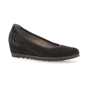 Gabor Request (05.320.17) - Ladies Wedge in Black Suede ..Gabor Ladies Shoes| Ladies Boots | Ladies Sandals | Wisemans | Bantry | West Cork | Ireland