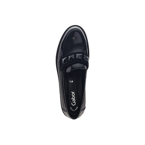 Gabor Sawyer (35.243.970 - Ladies Loafer in Black Patent . Gabor | Wisemans | Bantry | Shoe Shop | West Cork | Munster | Ireland