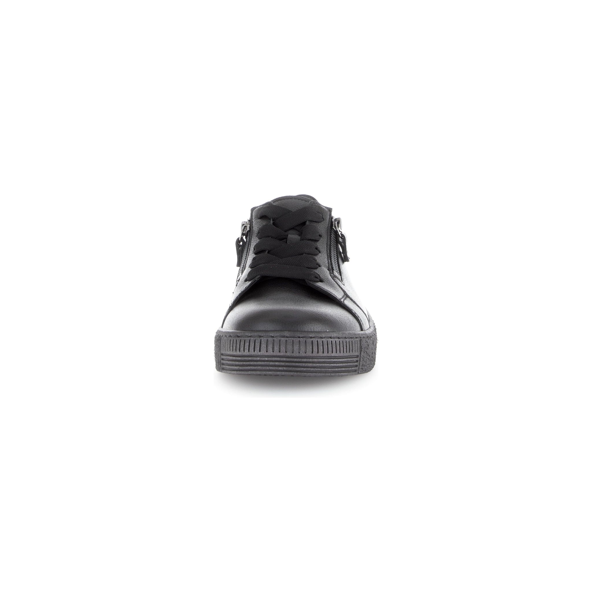 Gabor Wisdom (53.334.37) - Ladies Lace Trainer with Double Zip in Black Leather | Gabor | Wisemans | Bantry | West Cork | Shoe Shop | Ireland