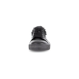 Gabor Wisdom (53.334.37) - Ladies Lace Trainer with Double Zip in Black Leather | Gabor | Wisemans | Bantry | West Cork | Shoe Shop | Ireland