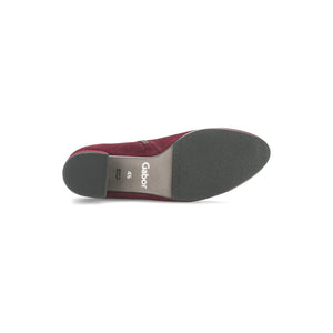 Gabor Abbey (55.680.15)- Ladies Low Heel Ankle Boot in Bordeaux Suede. Gabor | Wisemans | Bantry | Shoe Shop | West Cork | Ireland