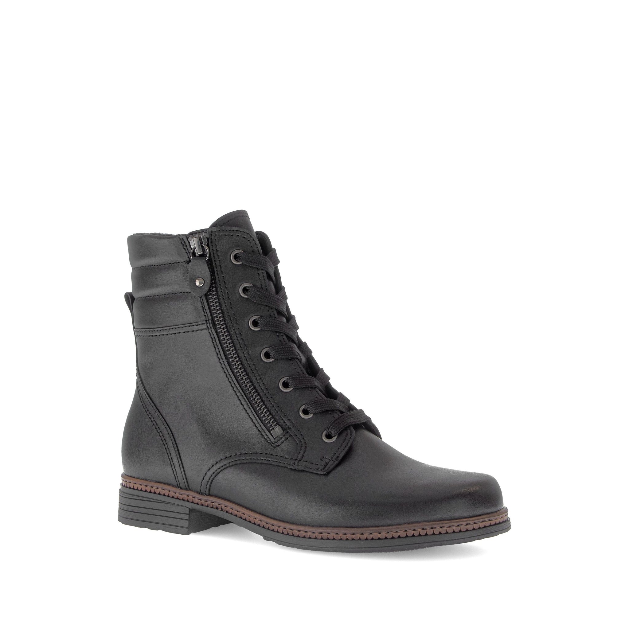 Gabor Notion( 74.672.27) - Ladies Lace Up/Zip Ankle Boot in Black | Gabor Shoes | Wisemans | Bantry | Shoe Shop | Munster | Ireland