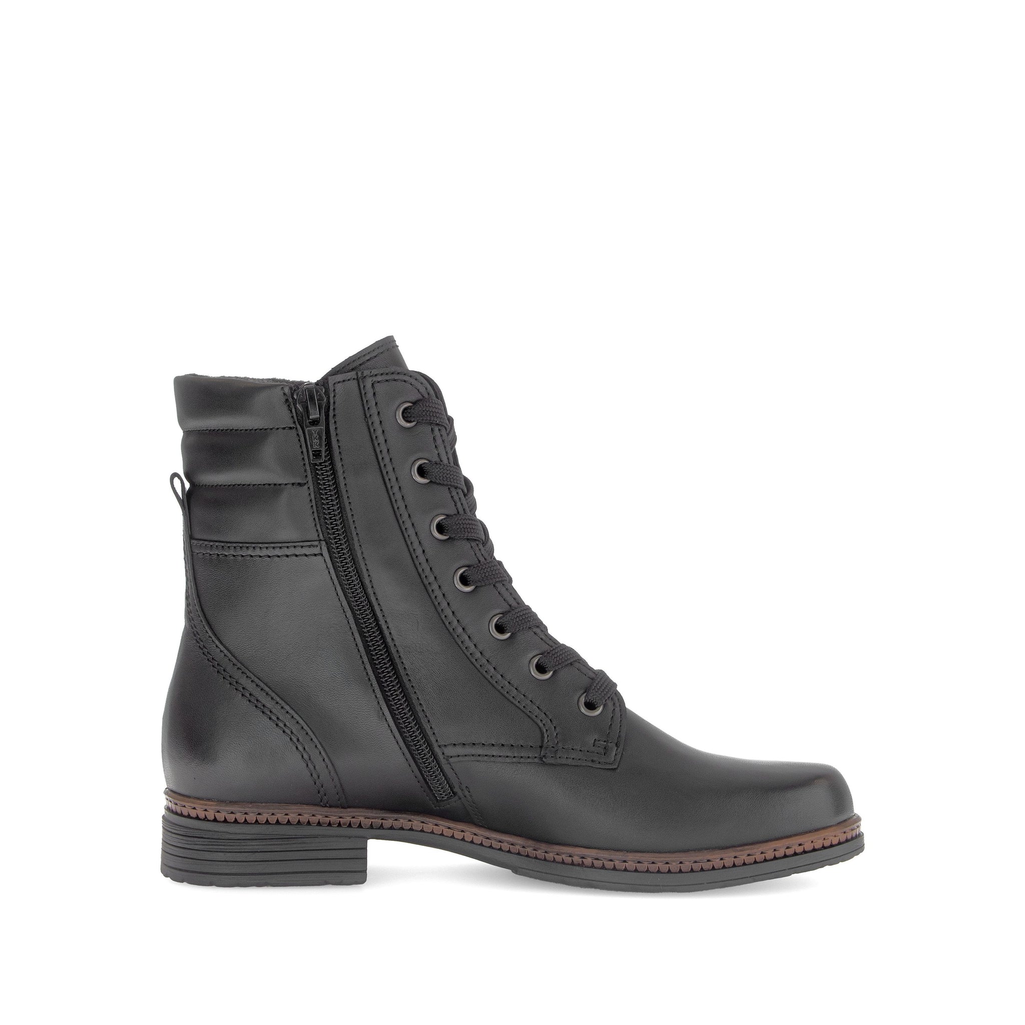 Gabor Notion( 74.672.27) - Ladies Lace Up/Zip Ankle Boot in Black | Gabor Shoes | Wisemans | Bantry | Shoe Shop | Munster | Ireland