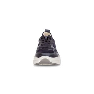 Gabor Roller - Ladies Lace Trainer In Navy