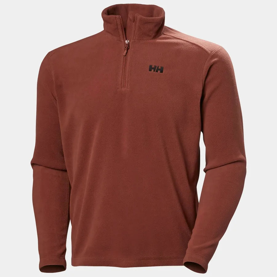 Helly Hansen Daybreaker Half Zip - Mens Fleece in Rust