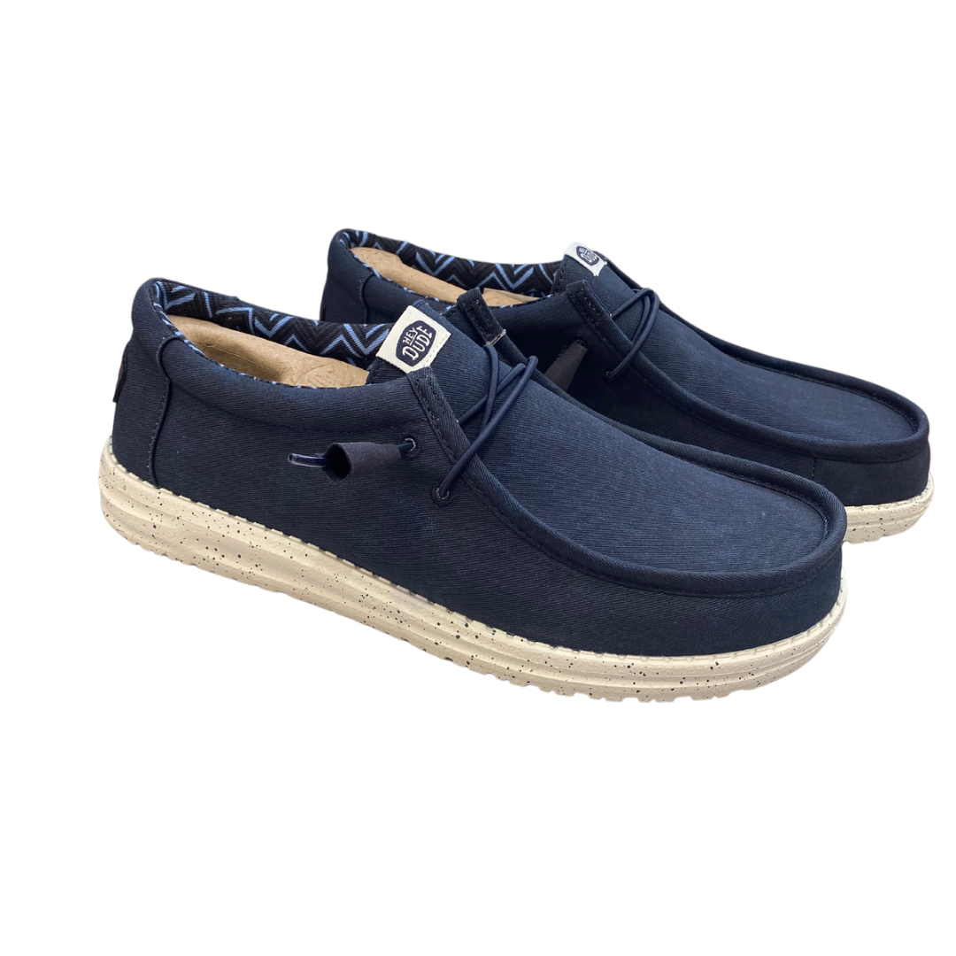 Hey Dude Wally - Washed Denim Canvas Shoe | Hey Dude | Wisemans | Bantry | Shoe Shoe | West Cork | Munster