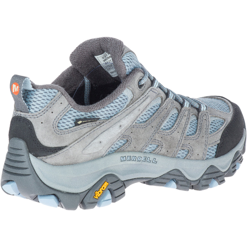 Merrell Moab (J036324) - Ladies Gore-Tex Walking Shoe in Grey& Blue | Merrell Footwear | Wisemans | Bantry | Shoe Shop | West Cork | Munster