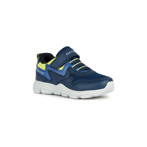 Geox Torque (J267NA) - Kids Velcro Trainer in Navy/Lime | Geox Shoes | Childrens Shoe Fitting | Wisemans | Bantry | West Cork | Ireland