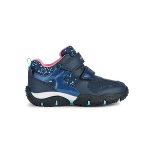 Geox Baltic (J26H1A)- Girls Waterproof Velcro Boot in Navy | Geox Shoes | Childrens Shoe Fitting | Wisemans | Bantry | West Cork | Ireland