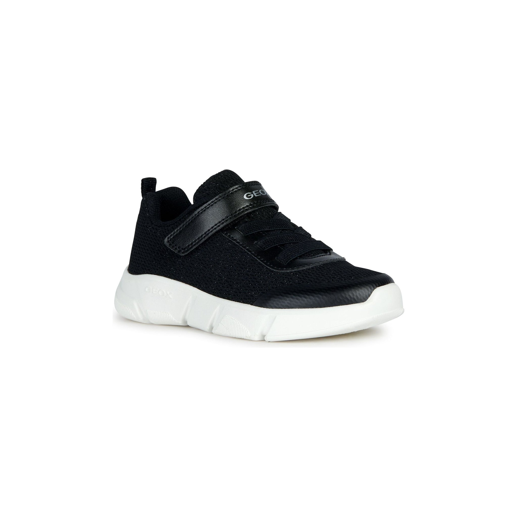 Geox Aril (J36DLD)- Gilrs Velcro Trainer in Black | Geox Shoes | Childrens Shoe Fitting | Wisemans | Bantry | West Cork | Ireland