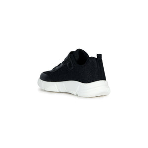 Geox Aril (J36DLD)- Gilrs Velcro Trainer in Black | Geox Shoes | Childrens Shoe Fitting | Wisemans | Bantry | West Cork | Ireland