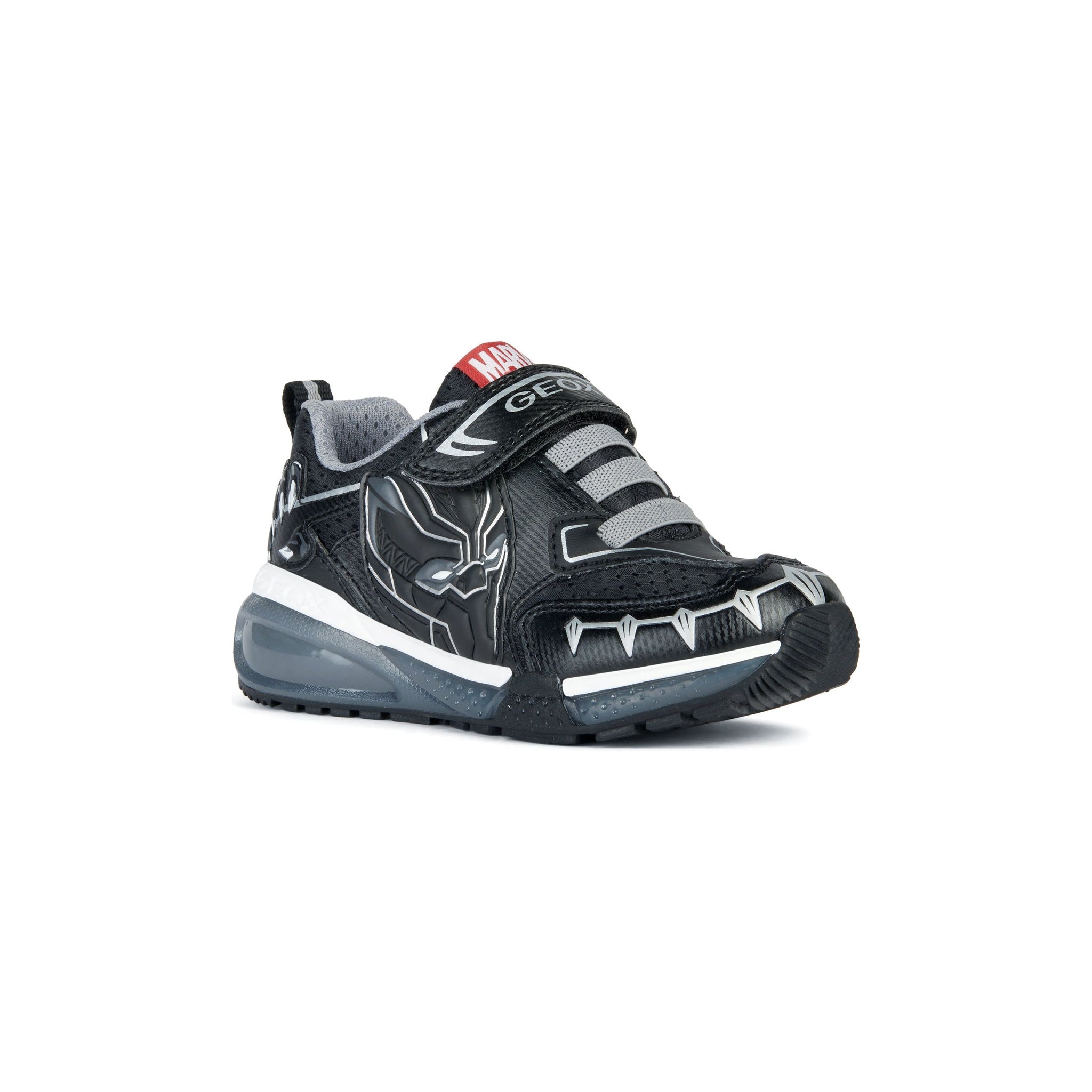 GEOX Bayonyc (J36FEB)-Black Panther Light Up Trainers | Geox Shoes | Wisemans Shoes | Bantry | West Cork | Shoe Shop | West Cork | Ireland